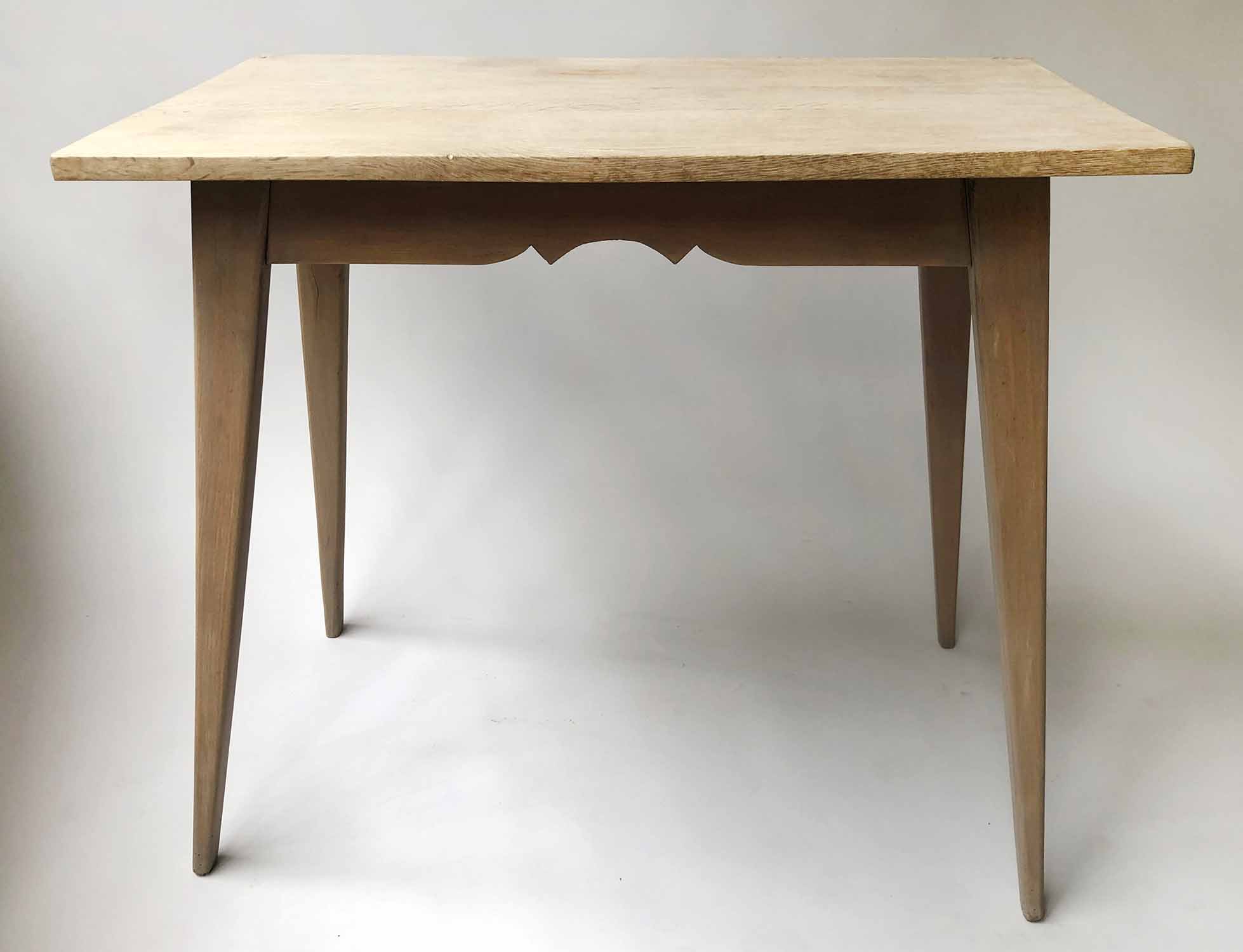 SIDE TABLES, a pair, 'OKA' style, limed oak and grey washed, - Image 2 of 2