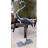 FONDICA CO ART SCULPTURE, of a flamingo, 55cm H.