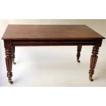 DINING TABLE, William IV figured mahogany,