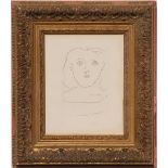 PABLO PICASSO 'Head of a Woman', engraving with burin on Iana wove, signed in the plate,