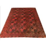 ANTIQUE BASHIR CARPET, 252cm x 210cm.