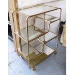 COCKTAIL TROLLEY, 1960s French inspired, 65cm W x 36cm D x 90cm H.