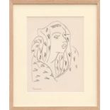 HENRI MATISSE 'Collotype L13', 1943, on velin d'arches Edition: 30,
