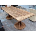 DINING TABLE, French Industrial inspired, 240cm x 100cm x 78cm.