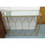 CONSOLE TABLE, 1960s French inspired design, 95cm x 30cm x 92cm H.