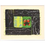 JOE TILSON 'Conjunction Red Admiral', 1996, screenprint with woodblock,