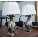 MAISON JANSEN INSPIRED TABLE LAMPS, a pair, with shades, 71cm H.