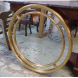 WALL MIRROR, Continental style, gilt frame, 90cm diam.