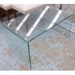 LOW TABLE, contemporary mimmalist, tempered glass design,