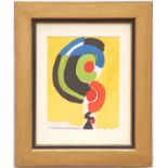 SONIA DELAUNAY Untitled, lithograph, 1972, printed by Mourlot, 32cm x 25cm, framed and glazed.