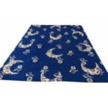 FINE TIBETAN OTTOMAN DESIGN CARPET, silk and wool, 300cm x 244cm.
