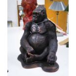 'THE GORILLA'. contemporary school study, 40cm H.