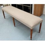 HALL SEAT, in the English Country House style, 150cm W x 40cm D x 47cm H.