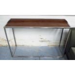 CONSOLE TABLE, 1970's Italian inspired style, 120cm x 40cm x 81cm.