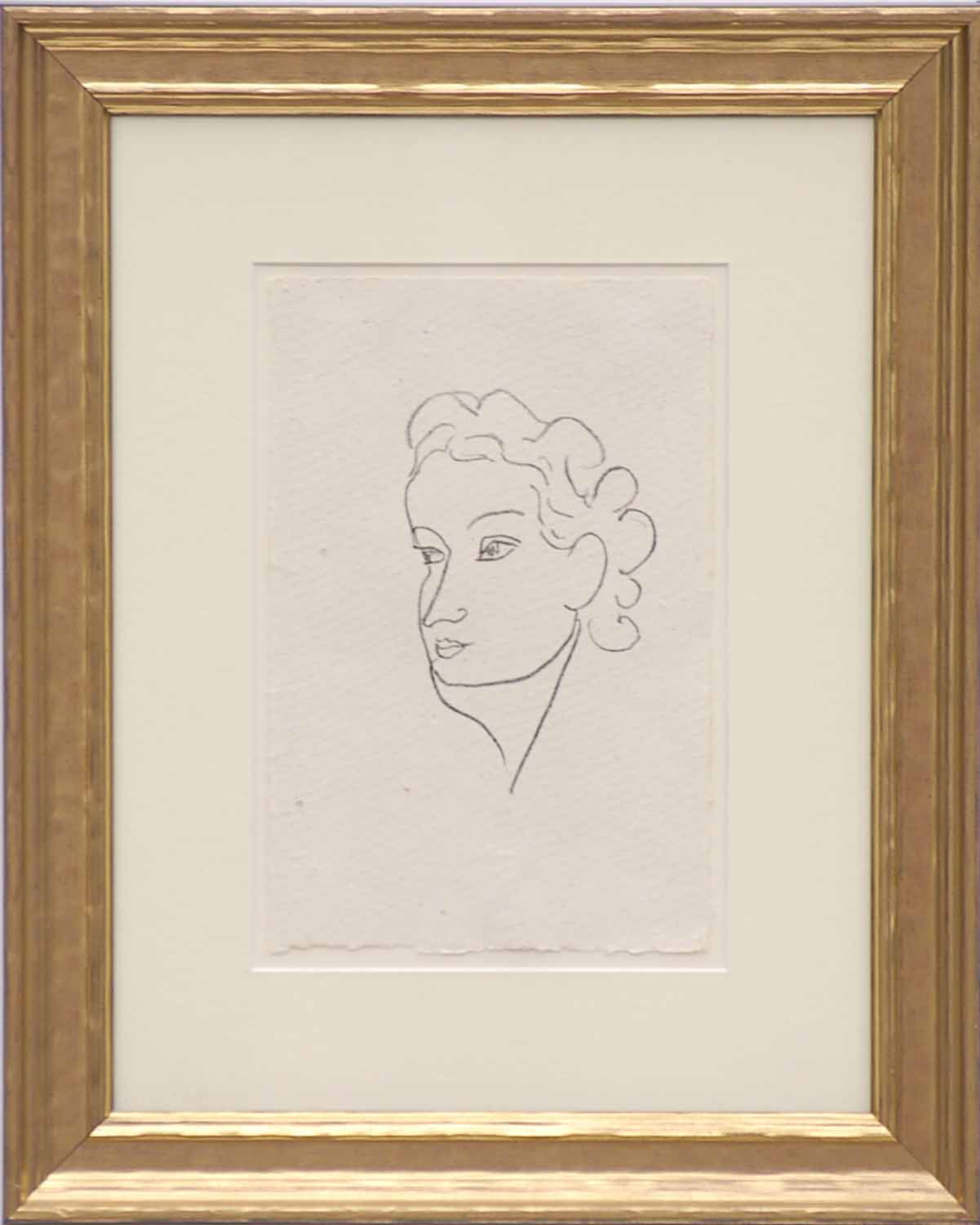 HENRI MATISSE 'Head of a Woman', 1947, lithograph, edition 370, suite: Repli,