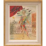 RAOUL DUFY, Venice lithograph printed by Mourlot, 47cm x 37cm.