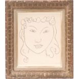 HENRI MATISSE, original lithograph Femme edition 950 Les Miroirs profond, Pierre a feu 1947 Maeght,