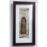 ALAN BLAUSTEIN, La Porta Via Cortona, framed and glazed.