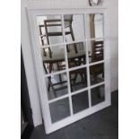 ORANGERY MIRROR, white painted finish, 95cm x 150cm.