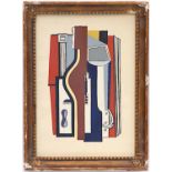 FERNAND LEGER, rare heliogravure with pochoir, instruments de musique, 1928 ed 800, 26cm x 17cm.