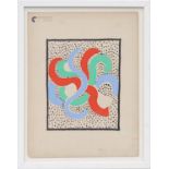 SONIA DELAUNAY, rare pochoir,