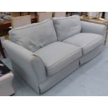 JOHN LEWIS SOFA, blue fabric finish, 200cm W.