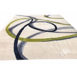 CONTEMPORARY SILK AND WOOL CARPET, 461cm x 364cm.