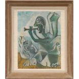 PABLO PICASSO 'Salon De Mai', lithograph 1970, Edition: 3000 - Mourlot, 50cm x 38cm.