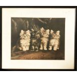 AFTER AGNES AUGUSTA TALBOYS (1863-1941) 'Kittens', lithographs, 25cm x 33cm, framed.