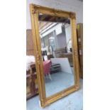 MIRROR, of large proportions, Continental style gilt, 210cm x 120cm.