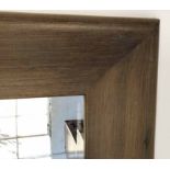 INDIA JANE BAMBOO WALL MIRROR, with rectangular bevelled plate, 150cm x 88cm.