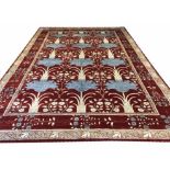 FINE ARTS AND CRAFTS WILLIAM MORRIS DESIGN CARPET, 420cm x 300cm.