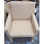 KESTEPORT ARMCHAIRS, a pair, alcantara finish, 80cm H.