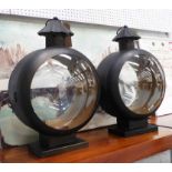 LANTERNS, a pair, vintage nautical style, 60cm H.