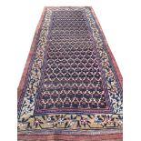 ANTIQUE BIDJAR KELLEH CARPET, 303cm x 130cm,