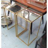 SIDE TABLES, a pair, 1960's French inspired, 66cm H.
