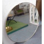 WALL MIRROR, 1960's French style, 100cm diam.