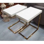 SIDE TABLES, a pair, 1960's French style, 56cm H.