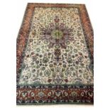 FINE PERSIAN TABRIZ CARPET, 315cm x 200cm,