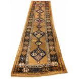 ANTIQUE NORTHWEST PERSIAN RUNNER, 294cm x 86cm.