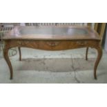 BUREAU PLAT, mid Victorian walnut,