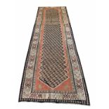 QASVIN KILIM RUNNER, 335cm x 106cm.