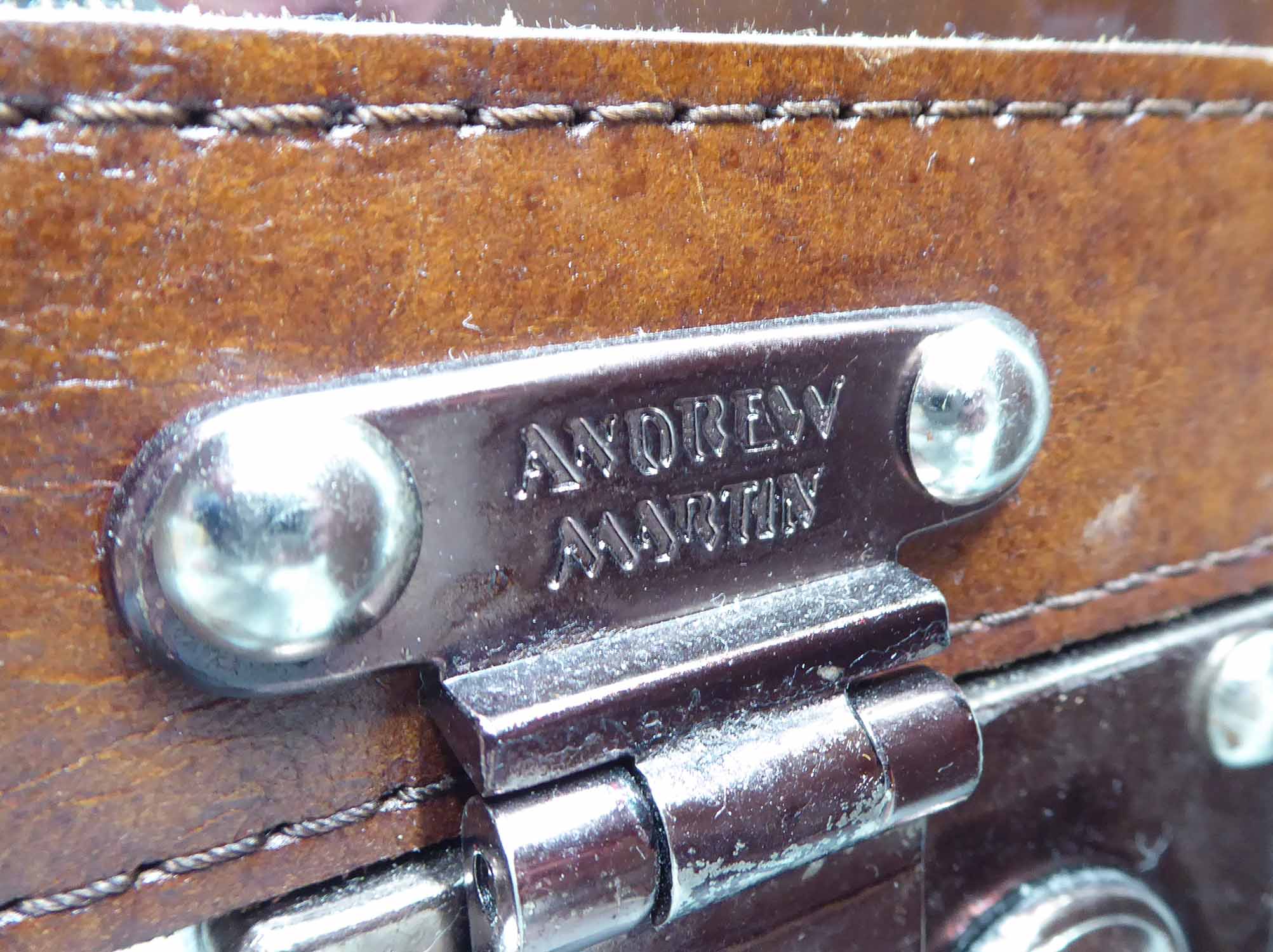 ANDREW MARTIN LIVINGSTONE STEAMER TRUNKS, a pair, 58cm x 58cm x 61cm. - Image 4 of 4
