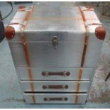 FLIGHT COMMANDER'S VANITY CHEST, aviator style, 61cm W x 41cm D x 82cm H.