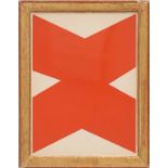 ELLSWORTH KELLY 'Red', 1958, original lithograph, published by Maeght, 38cm x 28cm, framed.