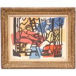 FERNAND LEGER 'Les Constructeurs', lithograph signed in the plate, 1975 - Euroart - Edition: 5000,