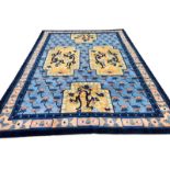 CHINESE PEKING DRAGON CARPET, 308cm x 216cm.