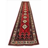 FINE PERSIAN AFSHAR LONG RUNNER, 550cm x 90cm,