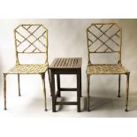 GARDEN CHAIRS, a pair,