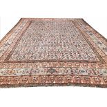 FINE ANTIQUE PERSIAN FEREGHAN CARPET, 510cm x 375cm,